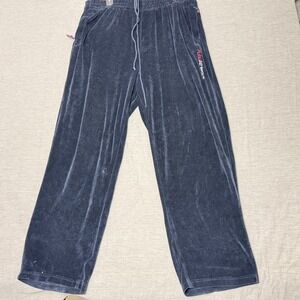 FUBU VELOUR Boys Sweatpants F.U.B.U. Y2K Hip Hop Baggy Size X-Large 90s VTG